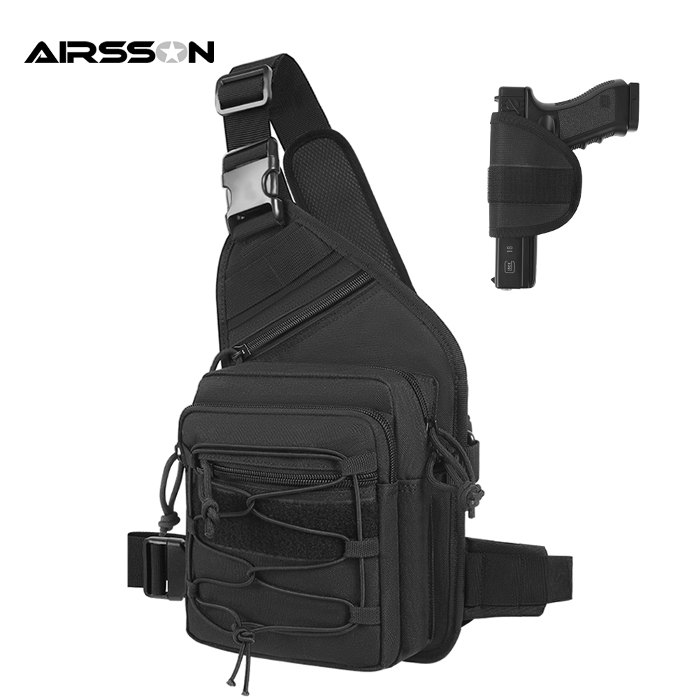 Edc Concealed Carry Sling Bag - Açık Silah Kılıfı Çanta Gizli Taşıma