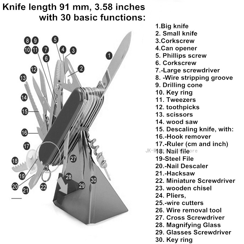 Çok Fonksiyonlu Katlanır Bıçak - Edc Carry Knife incelemesi ve fiyatı