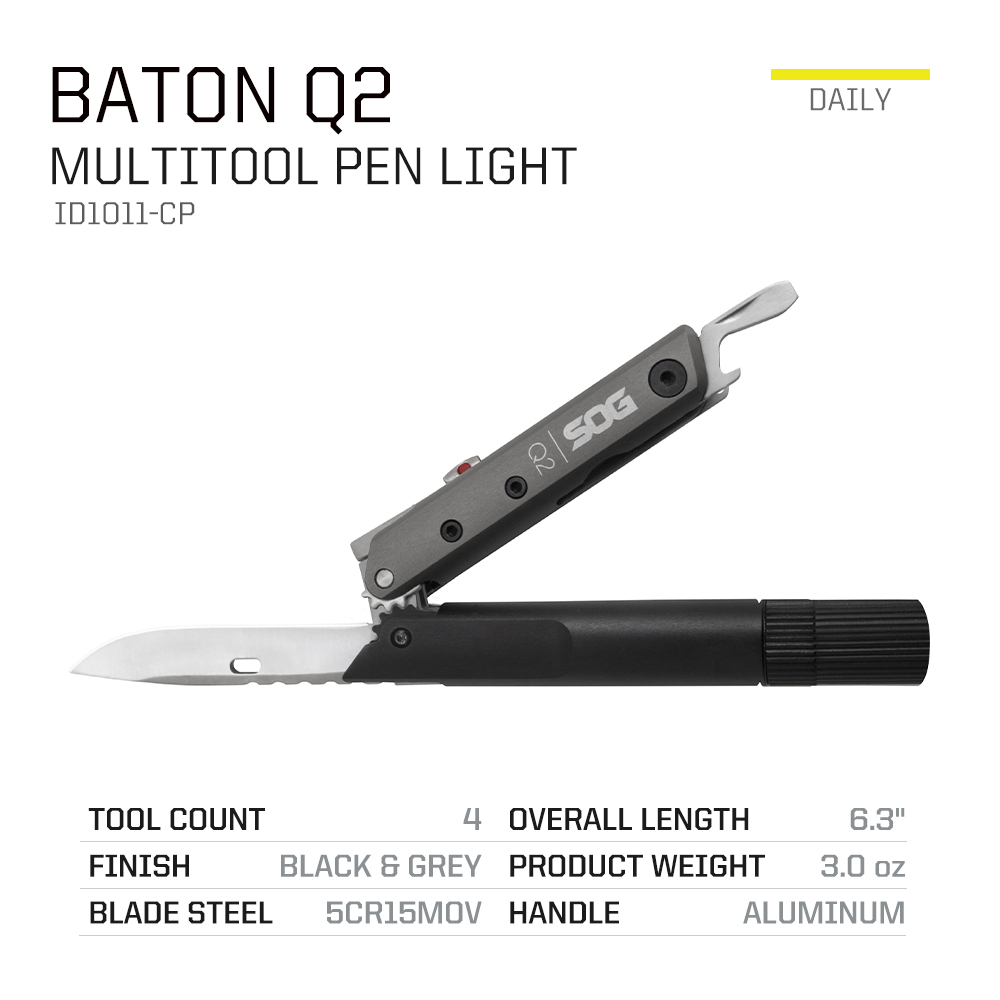 SOG BATON Q2 4'ü 1 Arada Çok A - Edc Carry Knife incelemesi ve fiyatı